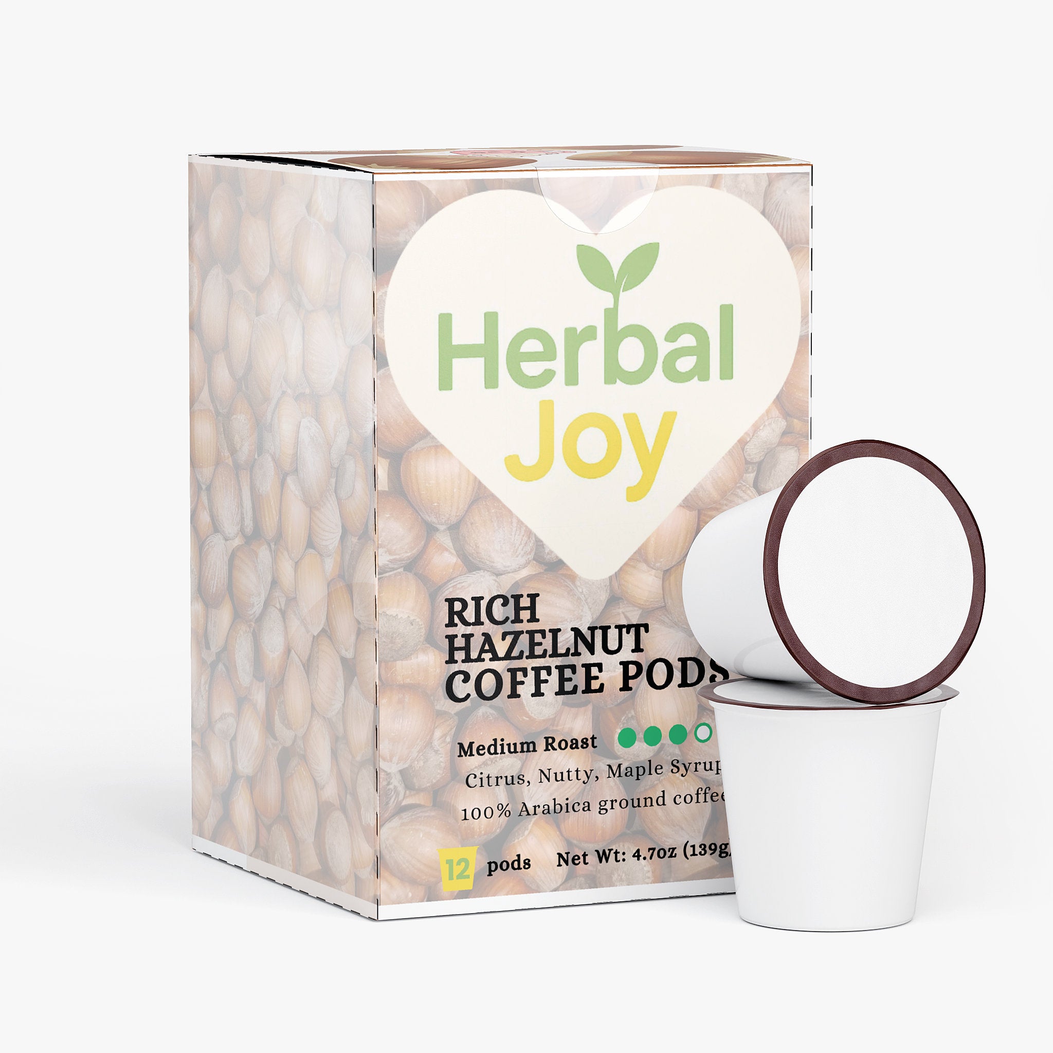 Rich Hazelnut Coffee Pods (Medium Roast)