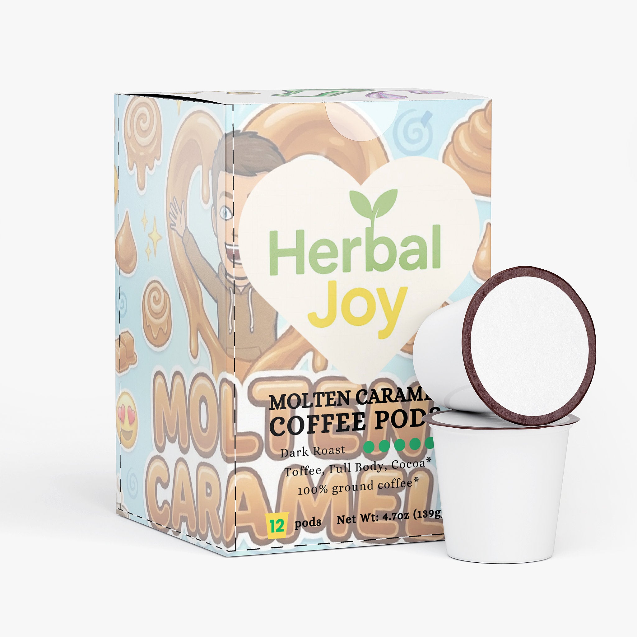 Molten Caramel Coffee Pods (Dark Roast)